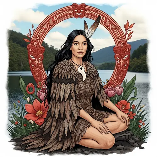 Maori Earth Mother Goddess Art - Spiritual Tribute to Papatuanuku