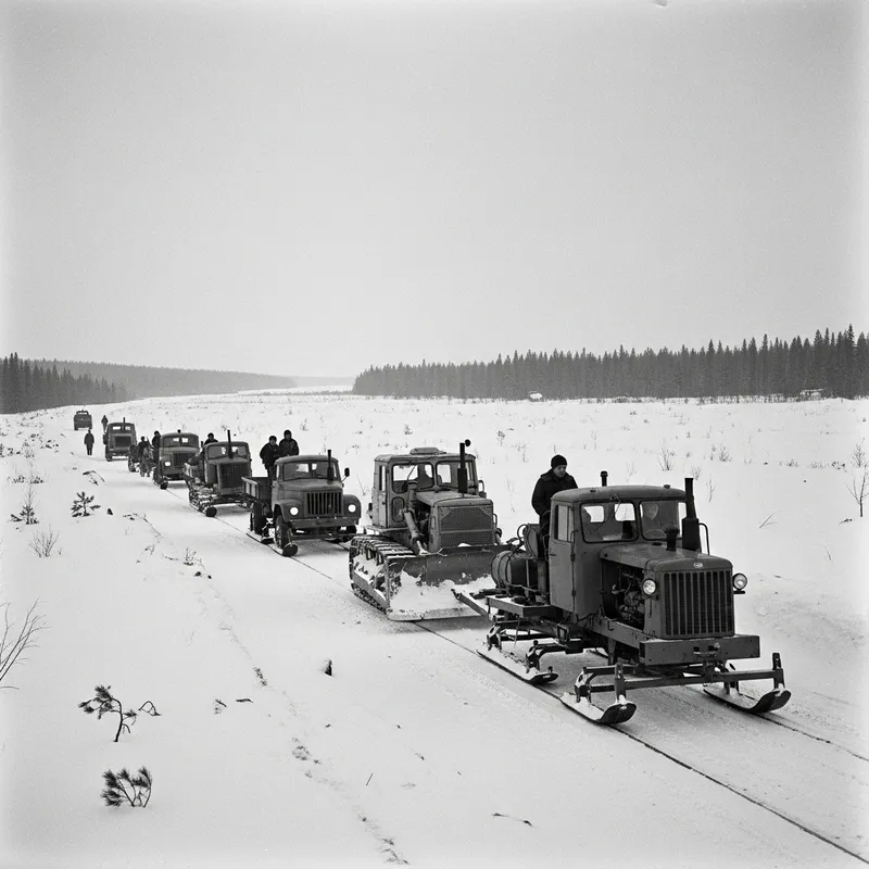 Pioneering Journey to Novy Urengoy in December 1973