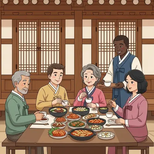 Hospitality in Korea: Traditional Korean Meal Gathering