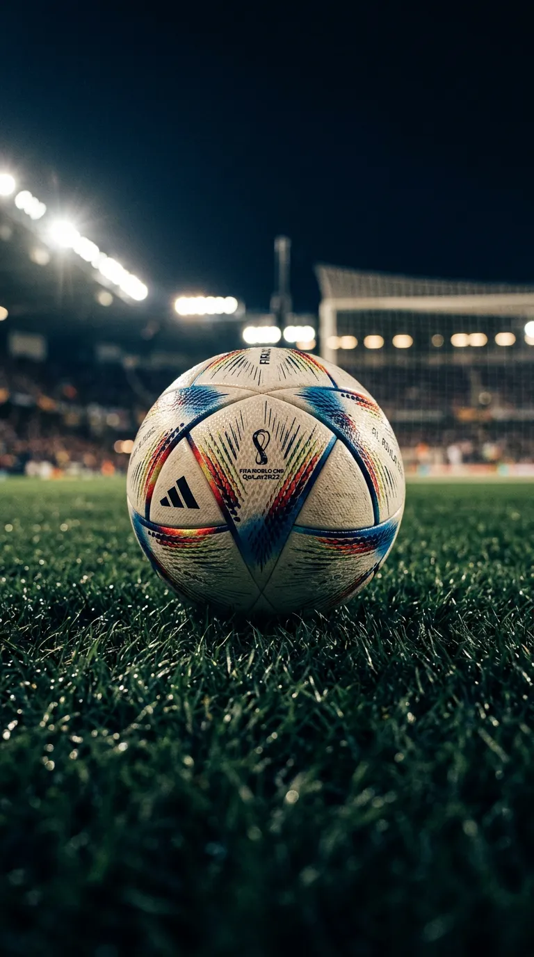 Stunning Soccer Ball Photography on Lush Green Pitch