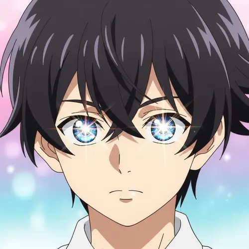 Vibrant Anime Character with Sparkling Eyes