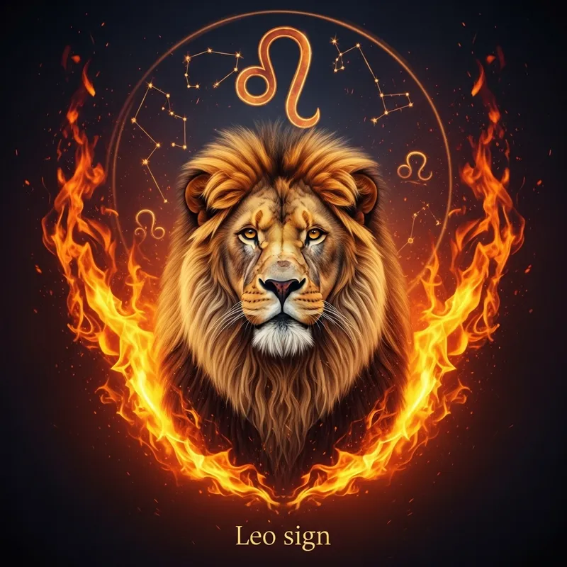 Majestic Lion: Fiery Energy & Passion, Leo Zodiac Symbol