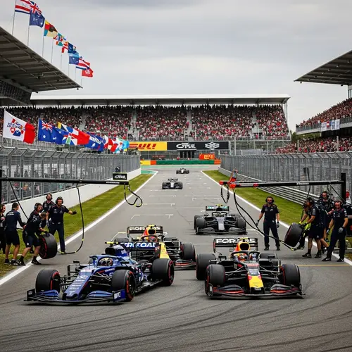 Exciting Formula 1 Race: Diverse Drivers and Intense Action