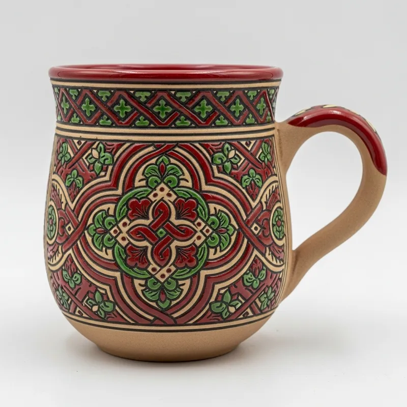 Handmade Qatif Mug | Traditional Arabian Design Handmade Qatif Mug | Traditional Arabian Design