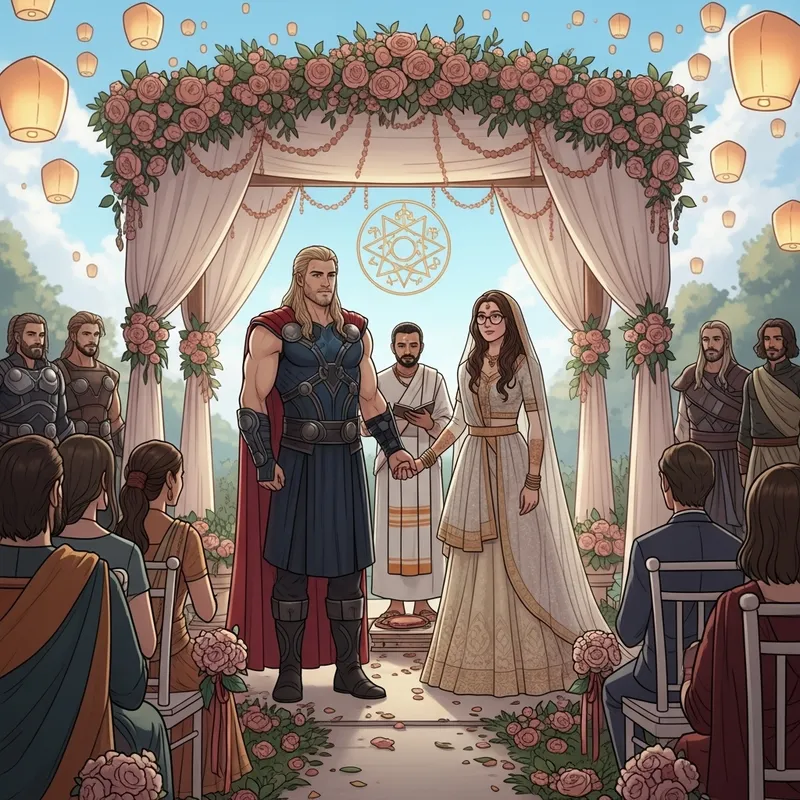 Asgardian & Indian Fusion Wedding | Thor & Astrophysicist Ceremony Asgardian & Indian Fusion Wedding | Thor & Astrophysicist Ceremony