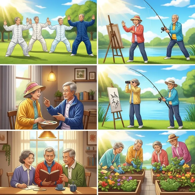 Vibrant Asian Seniors Embracing Positive Lifestyle Vibrant Asian Seniors Embracing Positive Lifestyle