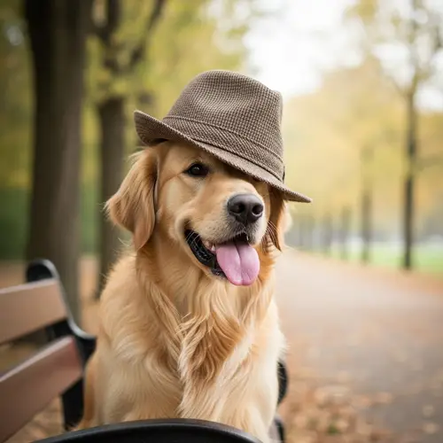 Adorable Dog in a Hat - Cute Pet Fashion