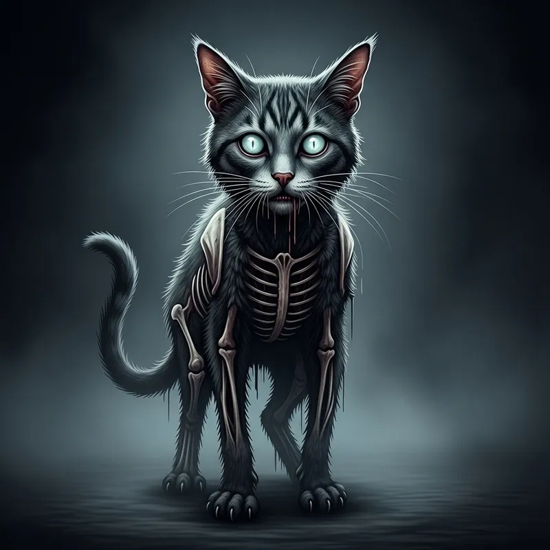 Zombie Cat Death Horror