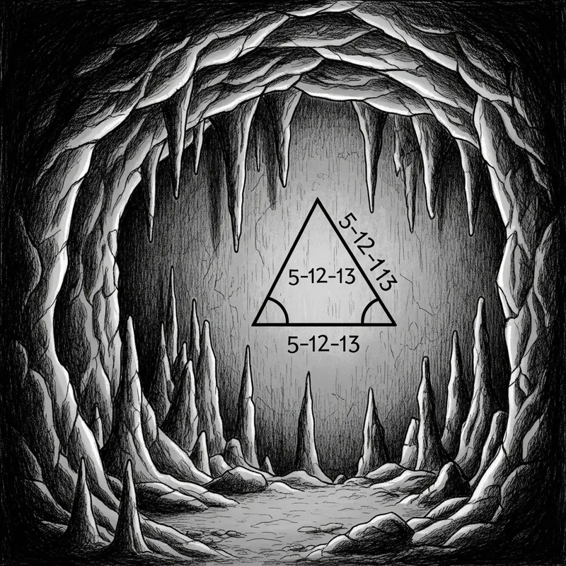 Explore the Mysterious Cave and Its Unique Triangle Art