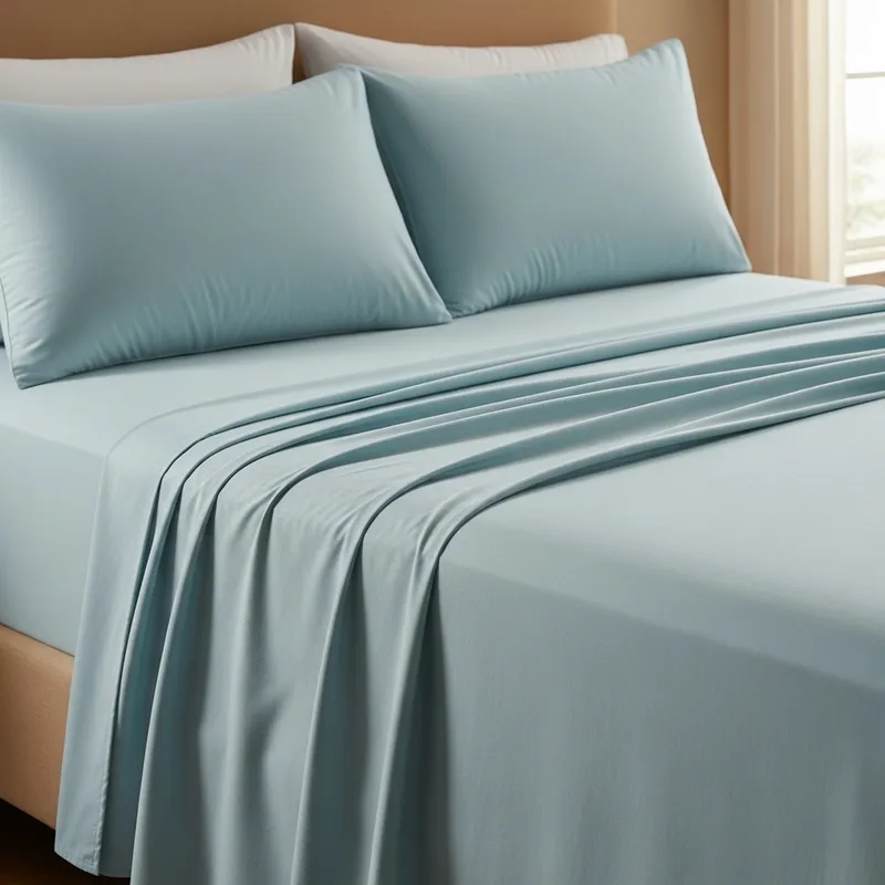 Luxury Light Blue Bed Sheets for Cozy Sleep