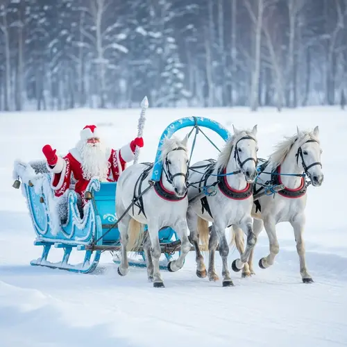 Russian Ded Moroz Splendid Sleigh Ride - Winter Cheer
