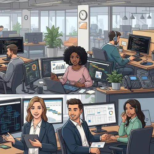 Diverse Employee Group at Large Corporation | Employee Experience Platform Site