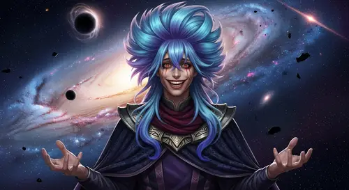 Emperor Kayn League of Legends Art - Epic Galaxy Adventure