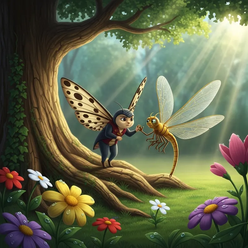 Petalwing, Guardian of Royal Gardens, Meets Dragonfly Messenger