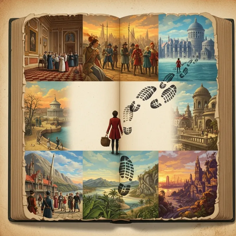 Footsteps of Candide by Voltaire | Artistic Illustrations