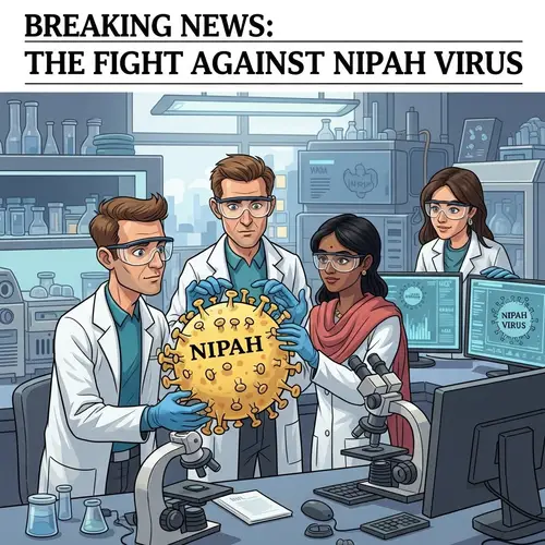 Breaking News: Fighting Nipah Virus - Scientific Laboratory Scene