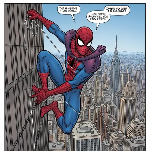 Spiderman Comic in English | Vibrant Wall-Crawling Superhero