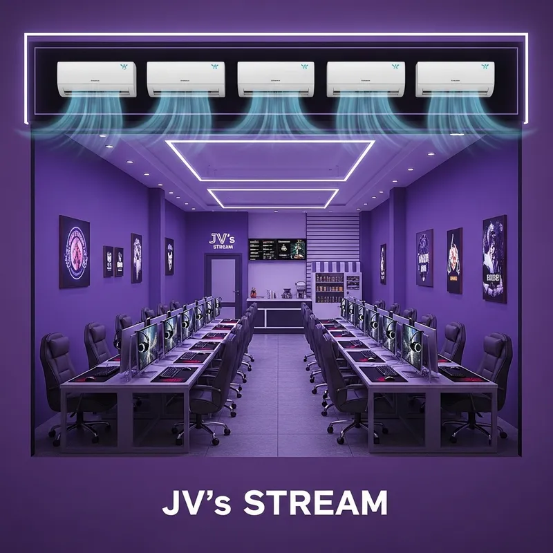 JV's STREAM: Violet Gaming Cafe with 20 Computers & Air Conditioners