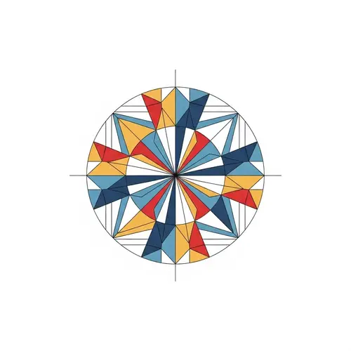 Minimalist Geometric Circle Design for Harmony & Balance