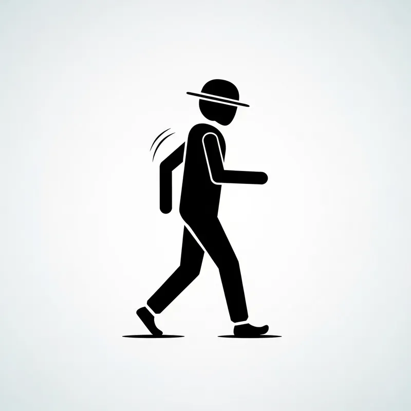 Sleek Walker Icon for Walking Enthusiasts