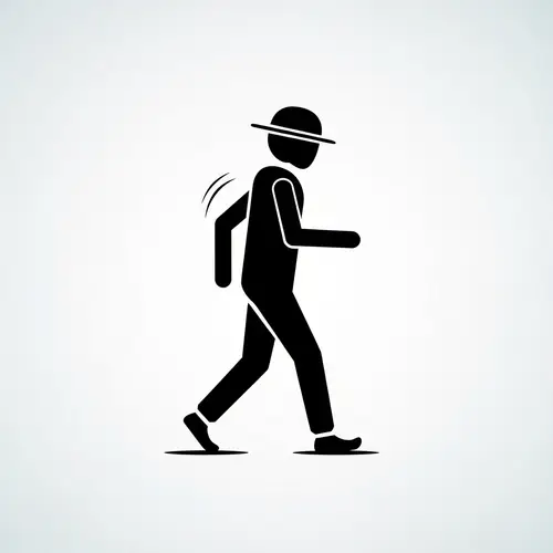 Modern Walker Icon for Health & Fitness Enthusiasts
