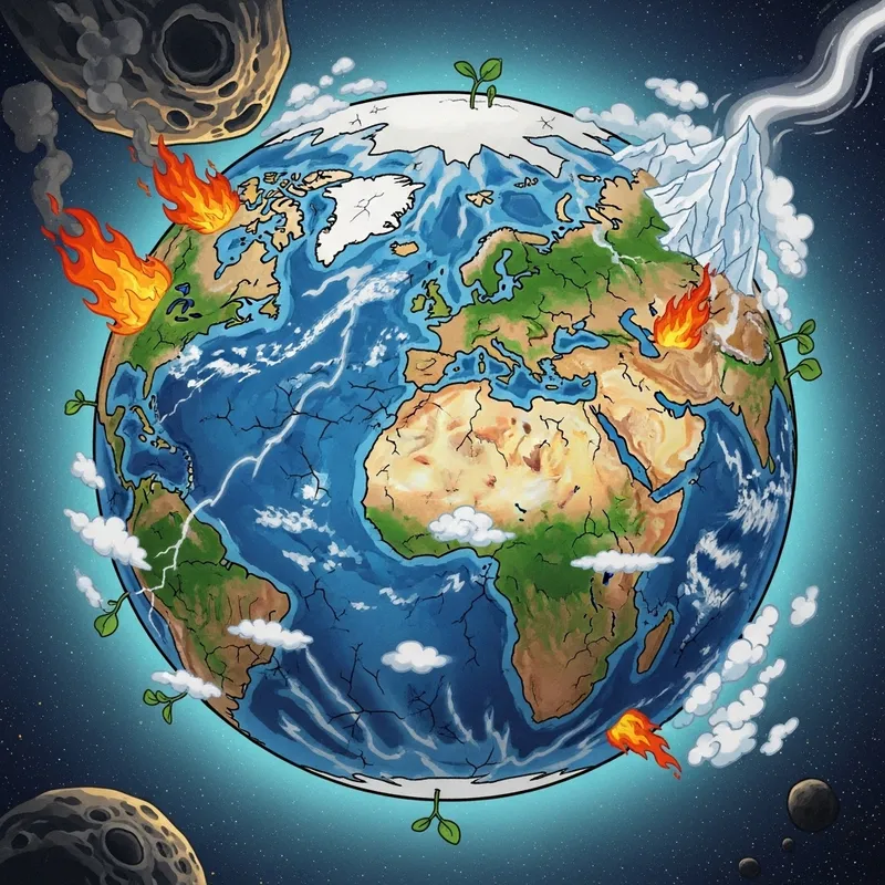 Disney-Style Earth in Peril Animation