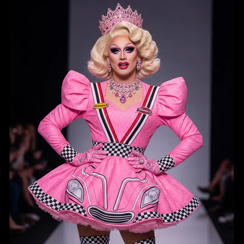 Princess Poppy: Pinky Car Race Outfit Creation Princess Poppy: Pinky Car Race Outfit Creation