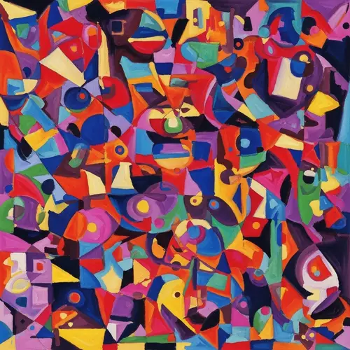 Bold Abstract Shapes and Colors | Art Piece Representation