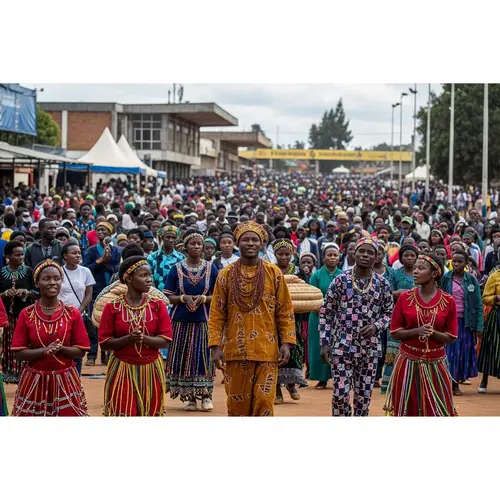 Cultural Performances at a Theatre in Rwanda