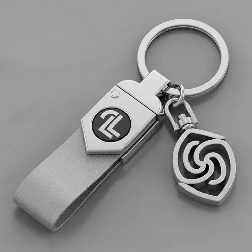 Modern 3D Keychain Design for 3D Printing | STL File Format