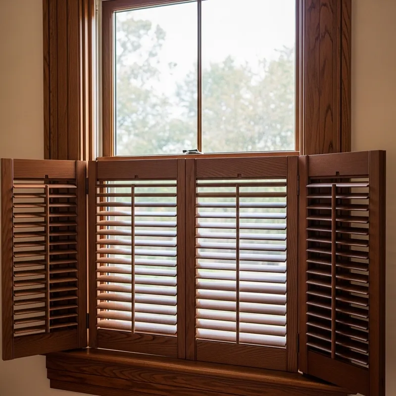 Classic Elegance: Vintage Wooden Shutters