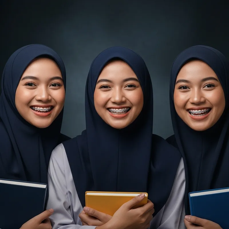 Happy Malaysian Students with Bright Smiles | Youthful Spirits