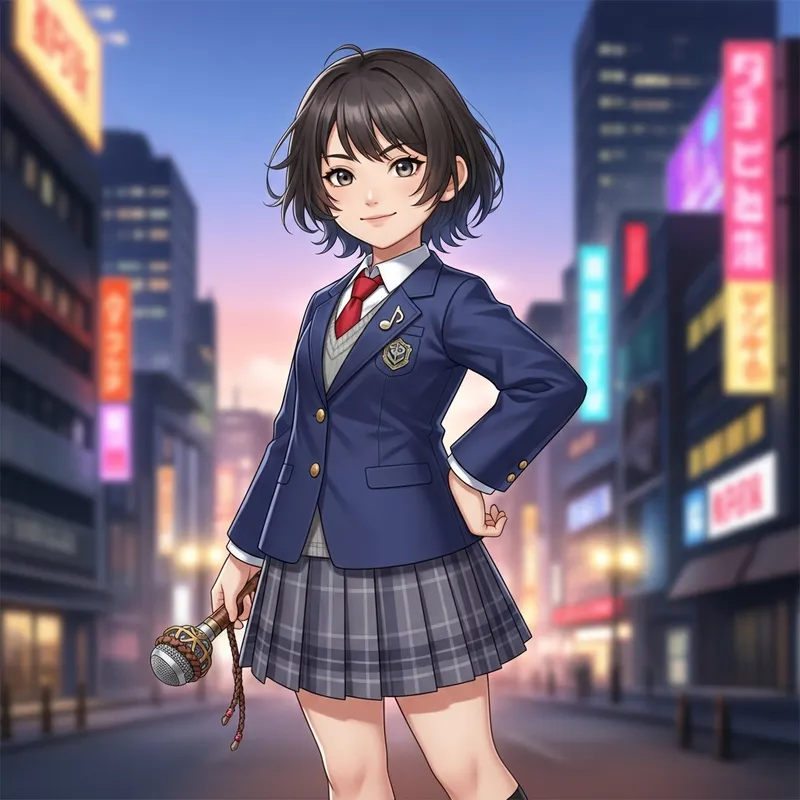 Youthful School Uniform Character Design - Japanese RPG Style Youthful School Uniform Character Design - Japanese RPG Style