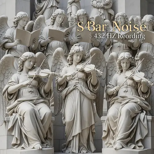 432 Hz Noise Recording CD Cover with Angelic Symphony