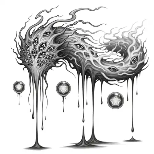 Intriguing Fantasy Creature | Monochrome Depiction