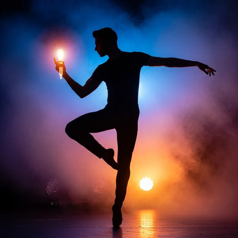 Michael Jackson Silhouette Dance Art