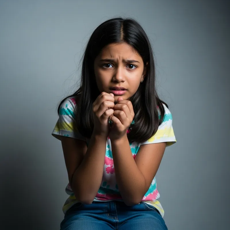 Nervous Girl Portrait | Emotional Photography