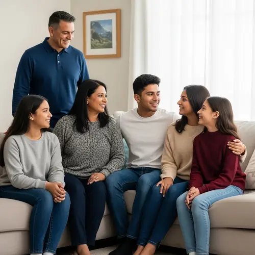 Garcia Family: Manolo, Sonia, Carlos, Irene, Maria & Noel