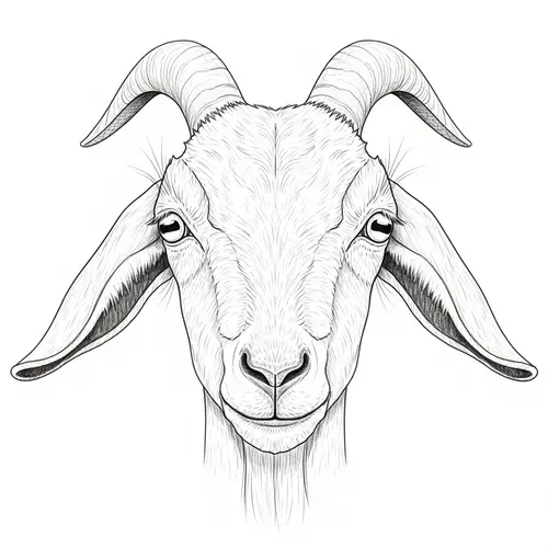 Basic Goat Face Drawing Tutorial