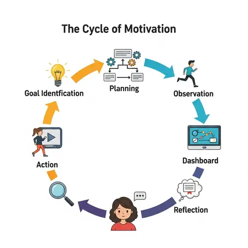 Cycle of Motivation: Goal Identification to Outcome Assessment