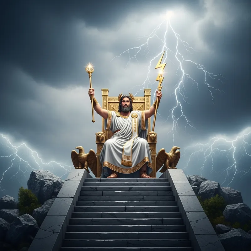 Zeus: The Mighty Greek God on His Throne
