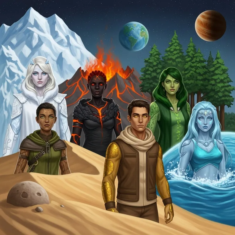 Humans Adapted to Planets - Adaptations Across Unique Worlds