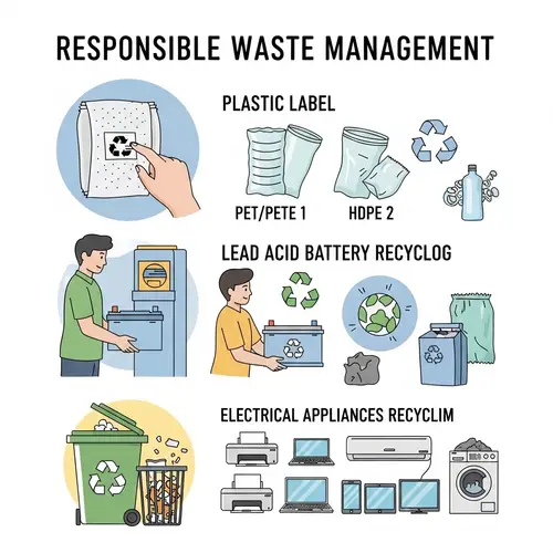 Responsible Waste Management: Plastic, Battery & Electronics Recycling