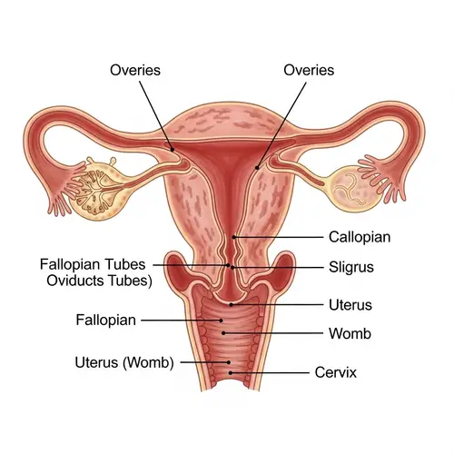 Female Reproductive System: Anatomical Illustration
