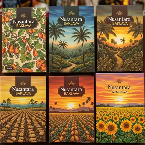 Nusantara Baklava Packaging Design - Artisans of Indonesia