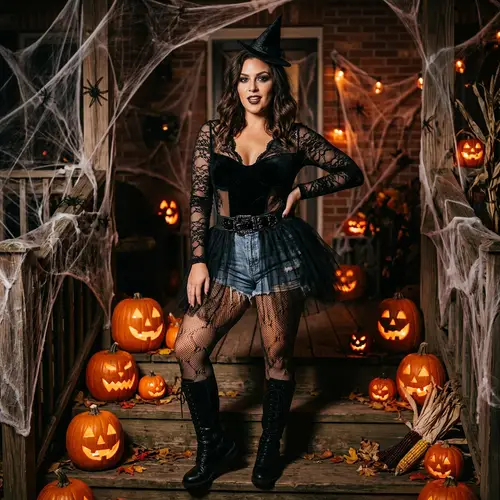 Naughty Halloween Lingerie Costume for Spooky Fun