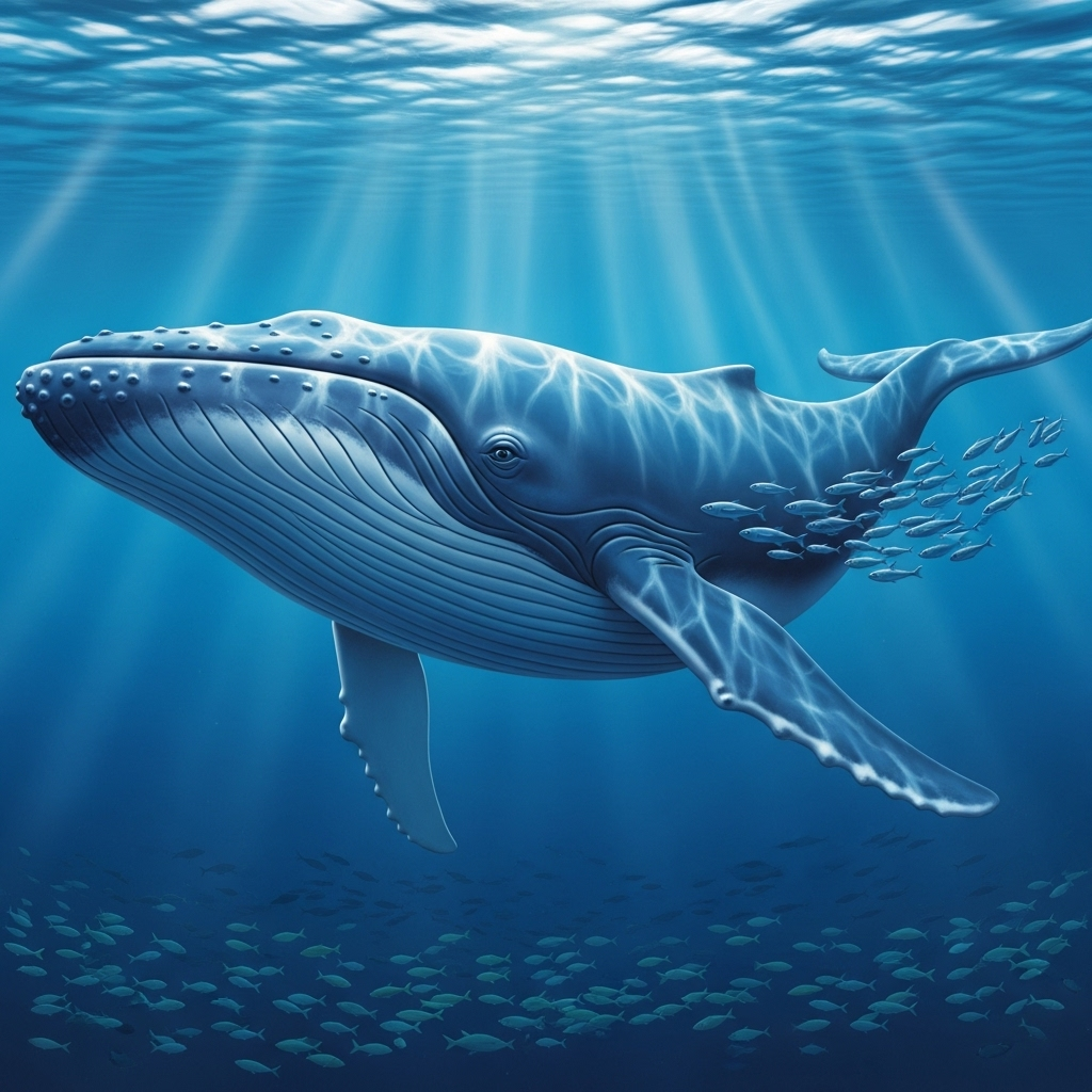 Famous Blue Whale in Ocean | AI Art Generator | Easy-Peasy.AI