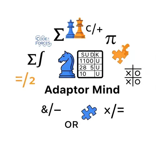 Adaptor Mind: Cognitive Mind Games Platform Logo Design