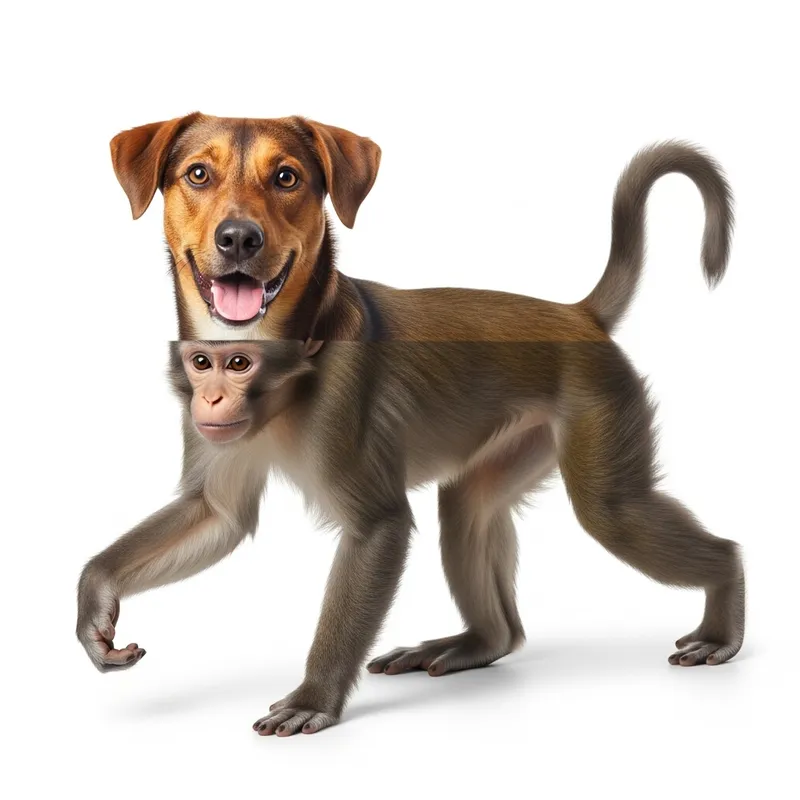 Dog with Monkey Legs: A Playful Hybrid Creature