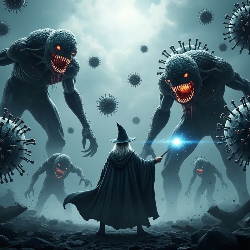 Harry Potter Battles Computer Virus Monsters: A Legendary Clash